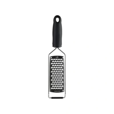 Afbeelding van MasterChef Handheld kaasrasp, platte rasp, klein voor voedsel zoals Parmezaanse kaas, groenten, aardappel, knoflook, gember, kokosnoot enz., Scherpe roestvrijstalen messen met antislip rubberen voet