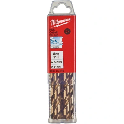 Afbeelding van Metaalboor Hss G Cobalt 11 X 142 Mm (5 Stuks)