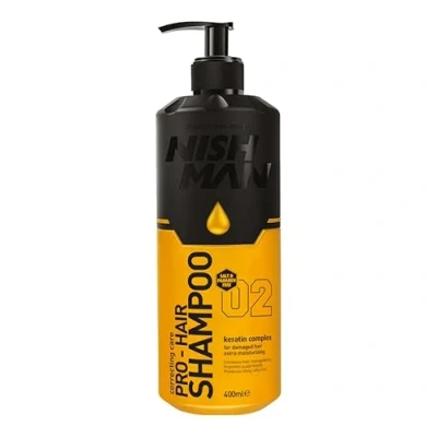 Afbeelding van Nish Man Pro Haar Shampoo en Conditioner met Keratine Zout Vrij Parabenen Set van 2 400 ML