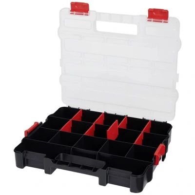 Afbeelding van Alutec 56070 Werkplaats Assortimentskoffer (b x h d) 330 60 270 mm Aantal vakken: 17 Variabele onderverdeling Inhoud 1 stuk(s)