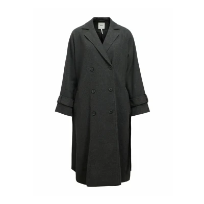 Afbeelding van Object Objkeily COAT Mantel, Dames, Maat: 36, Dark grey melange