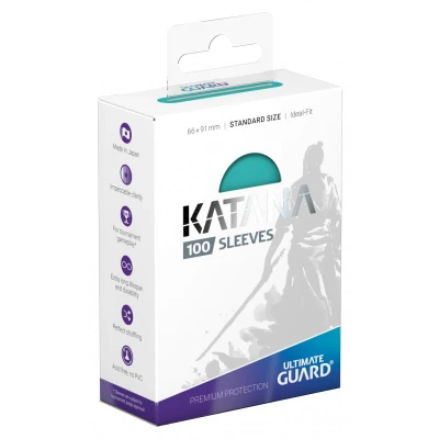 Afbeelding van Ultimate Guard Katana Sleeves: Turquoise (100 stuks)