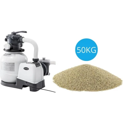 Afbeelding van Intex Zandfilterpomp 7900 L/u &amp; Filterzand 50 kg