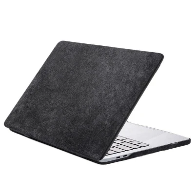 Afbeelding van Alcantara Macbook Air Cover 13.6 Inch New M2 2022 Space Grey
