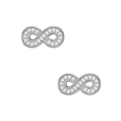 Afbeelding van Fossil dames Sterling oorstekers van Zilver JFS00634040 in de kleur