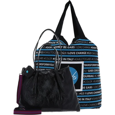 Afbeelding van Gabs Leren Schoudertas Sashi Naplak Black Shoulderbag Nero Zwart