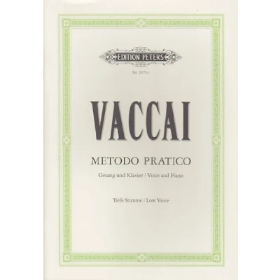 Afbeelding van Metodo pratico high voice: Hohe Singstimme / (für Gesang und Klavier)