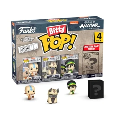 Afbeelding van Funko Aang, Appa, Toph and mystery chase Bitty Pop! Avatar the Last Airbender Figuur 2cm
