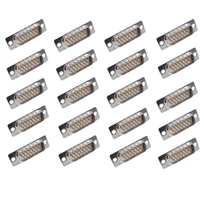 Afbeelding van Oiyagai 20 Stks DB15 Mannelijke Jack Adapter Plug Soldeer Connector Vervanging, Wit