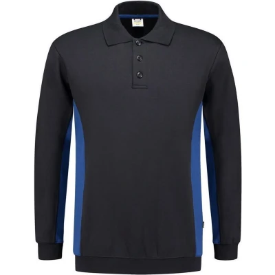 Afbeelding van Tricorp 302003 Polosweater Bicolor Marineblauw/Korenblauw maat XL