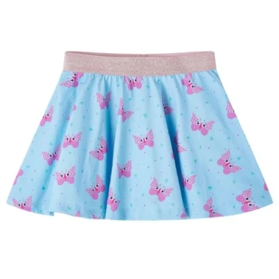Afbeelding van Kinderrokje vlinderprint 104 blauw
