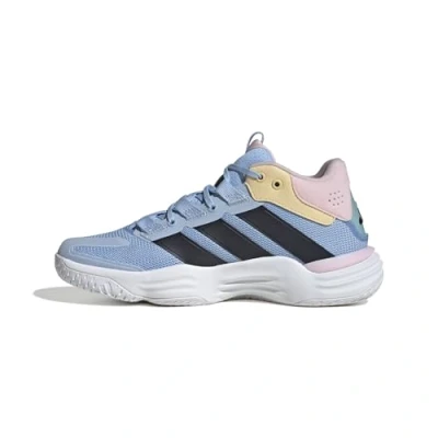 Afbeelding van adidas Performance Court Stabil Basketbalschoenen, Dames, Maat: 48, Blue bright royal team solar orange Textiel/ synthetisch