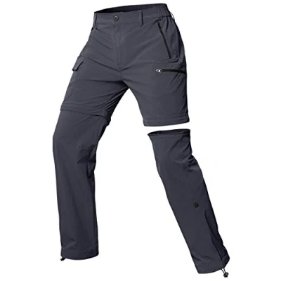 Afbeelding van Cycorld wandelbroek voor dames, afritsbaar, ademende snelle stretch trekkingbroek, afneembare afritsbare outdoorbroek, zomer hiking broek, functionele grijs, M