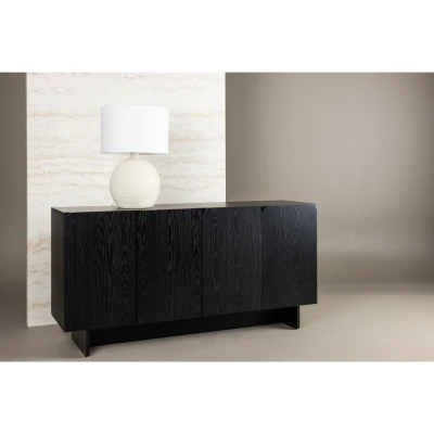 Afbeelding van Svea Tommaso dressoir 160 cm zwart Hout