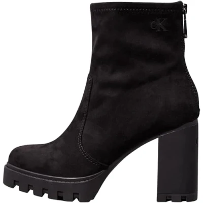 Afbeelding van Calvin Klein Jeans Vrouwen hak Platform Zip Boot SS YW0YW01601, zwart (Triple Black), 6.5 UK, Zwart, 39.5 EU