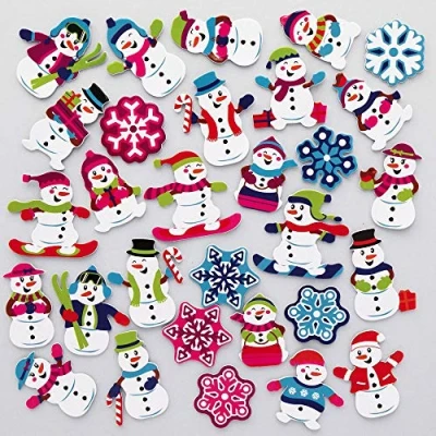 Afbeelding van Baker Ross AX481 Kerst Foam Stickers Pak Van 200, Kinderstickers, Ideaal Voor Kerstknutsels En Kunstprojecten, Kaarten, Feesttassen Decoraties