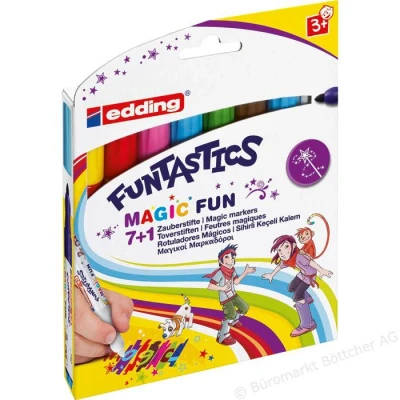 Afbeelding van EDDING 13 Viltstift Funtastics Magic Fun 3 mm set van 8 stuks