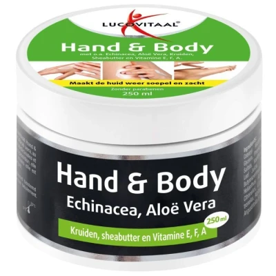 Afbeelding van Lucovitaal Hand &amp; Body Crème Echinacea en Aloë Vera 250ML