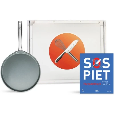 Afbeelding van Piet Box Pannenkoekenpan Ø 28 cm Grijs PFAS vrij