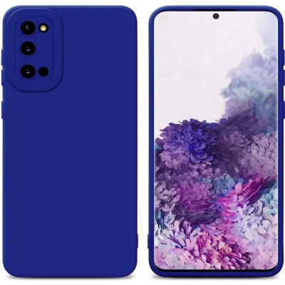 Afbeelding van Cadorabo Hoesje geschikt voor Samsung Galaxy S20 in FLUID BLAUW Beschermhoes TPU silicone Cover Case