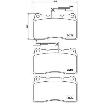 Afbeelding van Brembo Remblokset P 23 098
