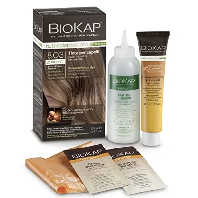 Afbeelding van BIOKAP 10 min. Haarkleur 8,03 licht natuurlijk blond, 135 ml