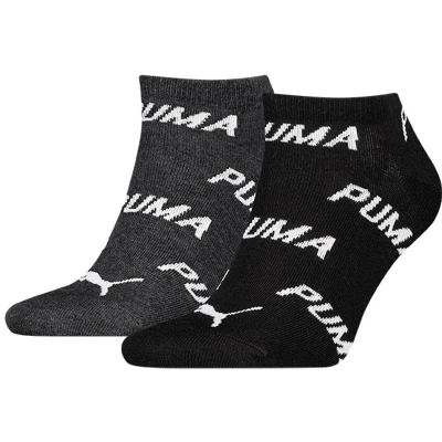 Afbeelding van Puma Sokken 2P BWT Sneaker Sock Zwart/Grijs Maat 39/42