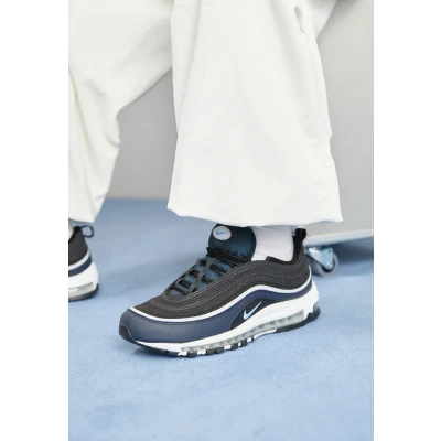 Afbeelding van Nike Sportswear AIR MAX 97 Sneakers laag, Heren, Maat: 40, Black/university blue/dark obsidian/pure platinum/white Imitatieleer/ textiel