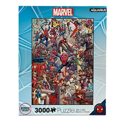 Afbeelding van AQUARIUS Marvel Spider Man Heroes Puzzel (3000 delige legpuzzel) Officieel gelicentieerde Comics Merchandise &amp; Collectibles Glare Free Precision Fit 32 x 45 inch