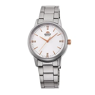 Afbeelding van Orient Heren analoog automatisch horloge met roestvrijstalen armband RA NB0103S10B, zilver wit,
