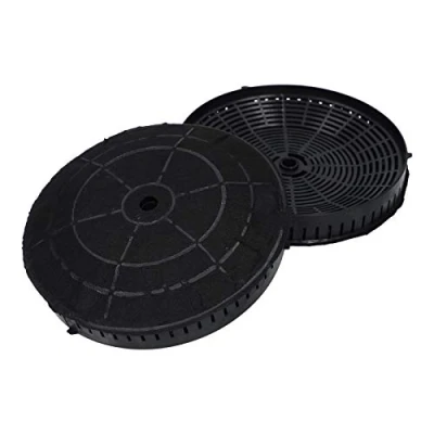 Afbeelding van LUTH Premium Profi Parts 2x Actief Koolstoffilter voor Whirlpool 484000008824 Ikea Nyttig FIL 440 Elica Afzuigkap