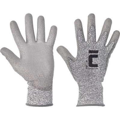 Afbeelding van Cerva STINT handschoen cut B mellange 01130075 12 stuks Grijs 8