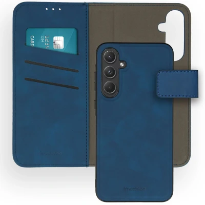 Afbeelding van Samsung Galaxy A55 Hoesje Kunstleder iMoshion 2 in 1 Case/Bookcase Blauw Telefoonhoesje