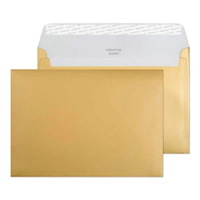 Afbeelding van Blake Creative Shine 313 enveloppen zelfklevend metallic goud C5 162 x 229 mm 130 g/m² 500 stuks