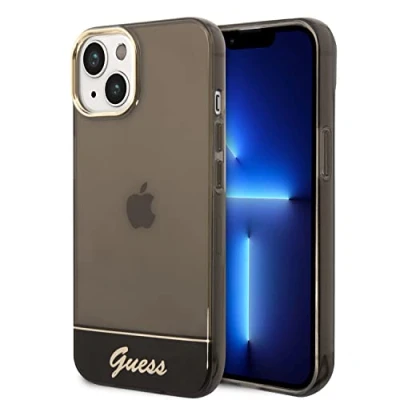 Afbeelding van Guess Translucent Back Case Geschikt voor Apple iPhone 14 Plus (6.7&quot;) Zwart