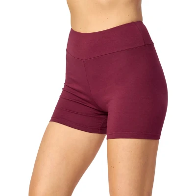 Afbeelding van Merry Style MS MS10 359 LE Dames Leggings Sport Vrijetijdsbroek Kort Katoen Sporbroek Yogabroek Wijnrood XXL