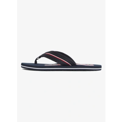 Afbeelding van Tommy Hilfiger heren Teenslippers met logo in de kleur Donkerblauw, maat: 40