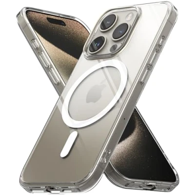 Afbeelding van Ringke Fusion Magnetic Compatibel met iPhone 15 Pro Case, Transparant Schokbestendig Hoesje Clear