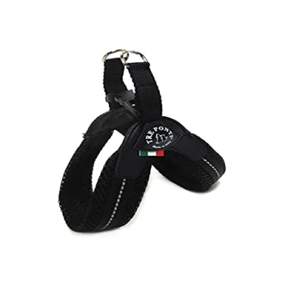 Afbeelding van Tre Ponti FIBBIA kleine hond mesh servies, 2 cm, zwart