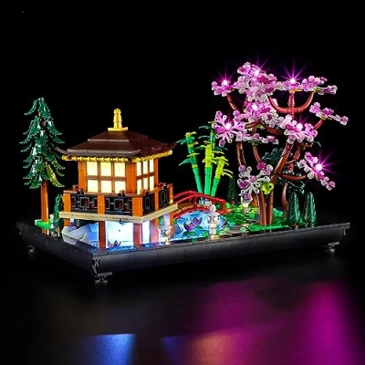 Afbeelding van GEAMENT LED verlichtingsset compatibel met LEGO Rustgevende tuin (Tranquil Garden) verlichting kit voor Icons 10315 (Bouwsteenmodel niet inbegrepen)