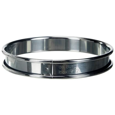 Afbeelding van DeBuyer taartframe, roestvrij staal, zilver, 12,5 cm, x 2 cm
