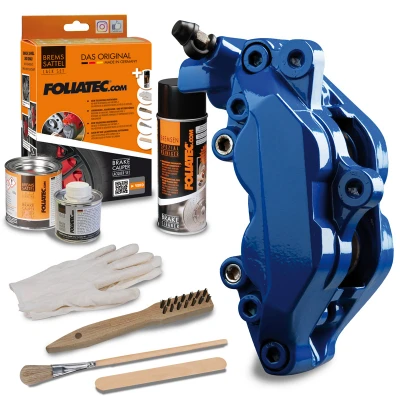 Afbeelding van Foliatec Remklauwlakset RS blauw 3 Componenten