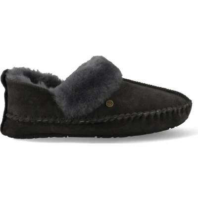 Afbeelding van Pantoffel Warmbat Women Barrine Suede Dk Grey Schoenmaat 42