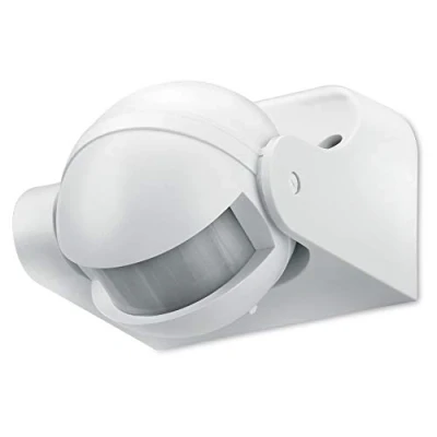 Afbeelding van conecto Infrarood bewegingsmelder binnen en buiten opbouw muur LED 180 kantelbaar IP44 schemeringssensor (1 stuk), wit