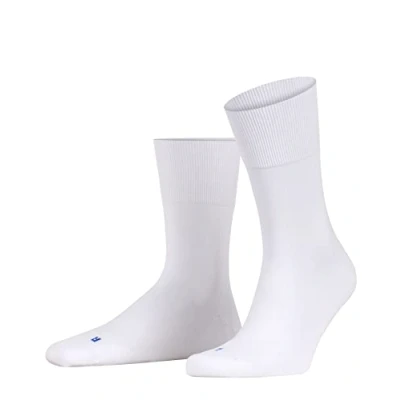 Afbeelding van FALKE Run anatomische pluche zool katoen sokken unisex wit Maat 51 52