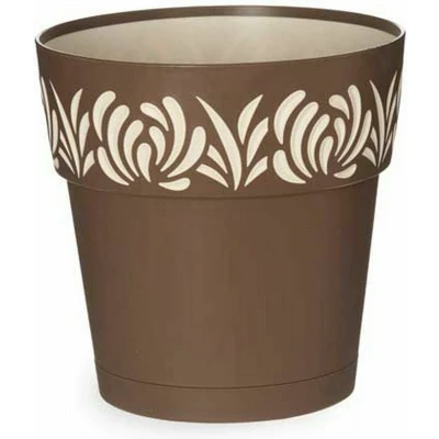 Afbeelding van Zelfwaterende bloempot Stefanplast Gaia Bruin Plastic 19 x cm (12 Stuks)