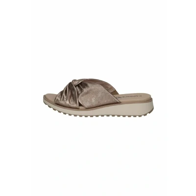Afbeelding van CAPRICE Dames 9 27202 42 Platte sandaal, taupe metallic, 41 EU