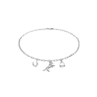 Afbeelding van Elli Pferd Hufeisen Ketting, Dames, Maat: 40, Silber