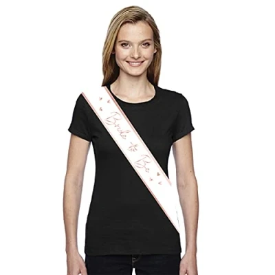 Afbeelding van Amscan Sjerp Bride To Be Dames 76 Cm Polyester Roze/wit