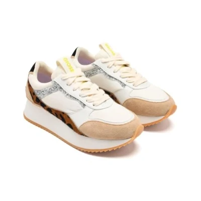 Afbeelding van Bowdoin plateauschoenen van luipaardleer, Luipaard Print, 35 EU